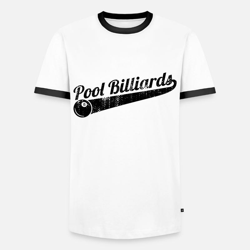 Billiard pool - Men's Ringer Shirt - white/black
