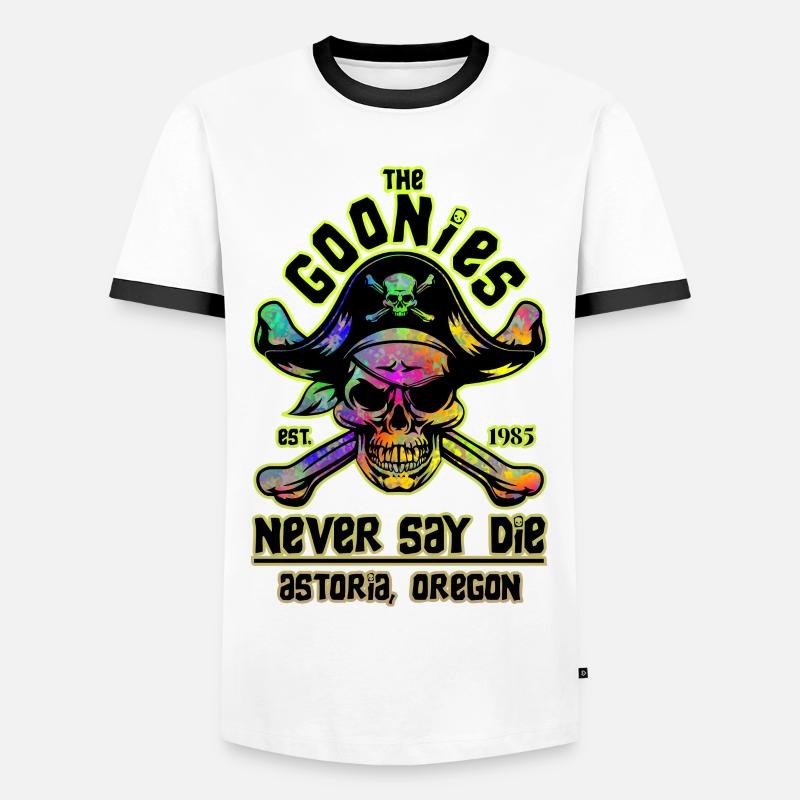 THE GOONIES 6 - Maglietta Contrast da uomo - bianco/nero