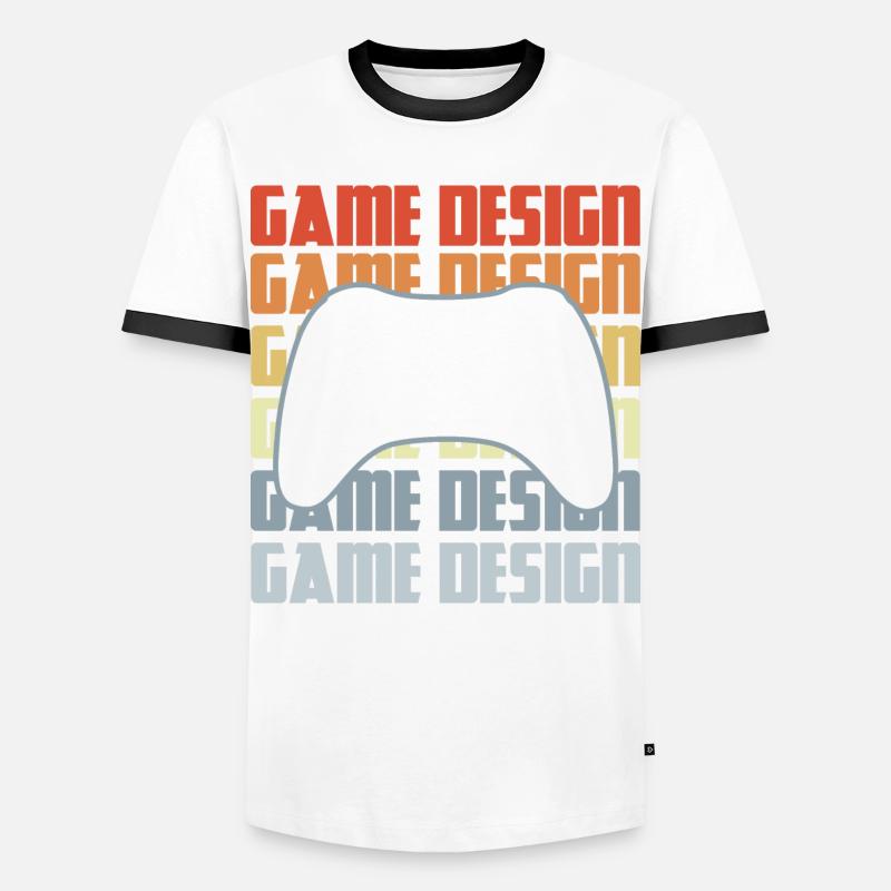 Game Dev - Männer Kontrast-T-Shirt - Weiß/Schwarz