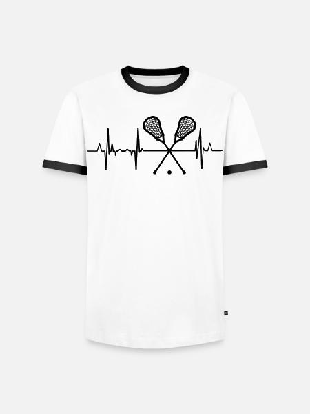 Lacrosse Heartline - Men's Ringer Shirt - white/black