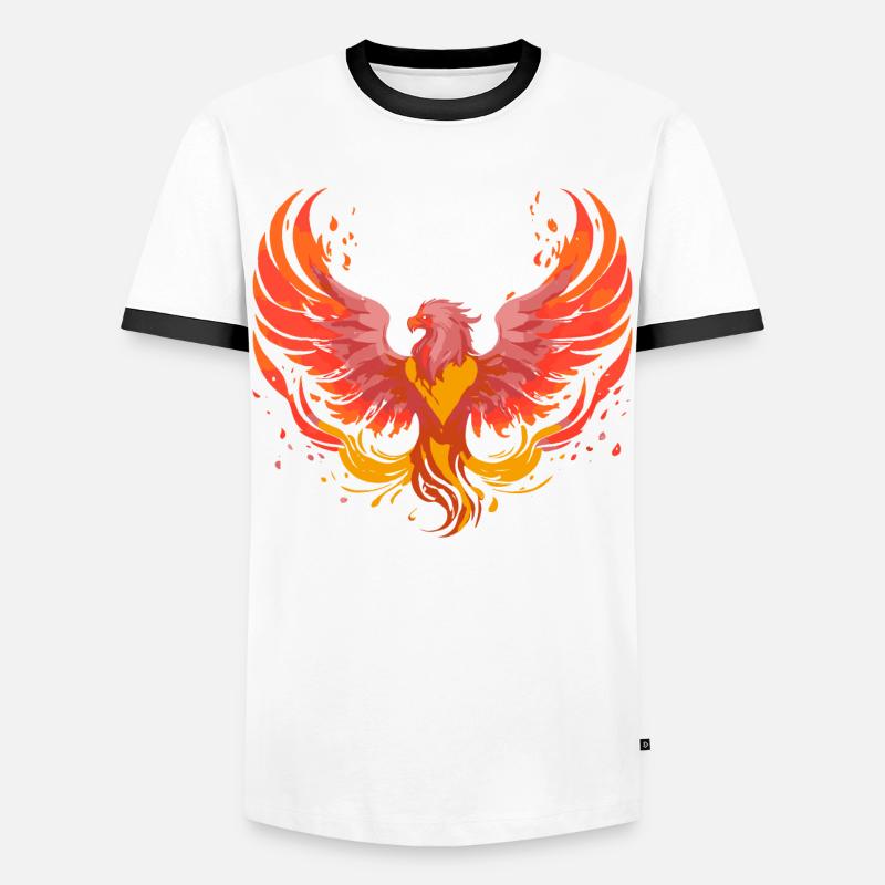 Phoenix Phönix - Men's Ringer Shirt - white/black