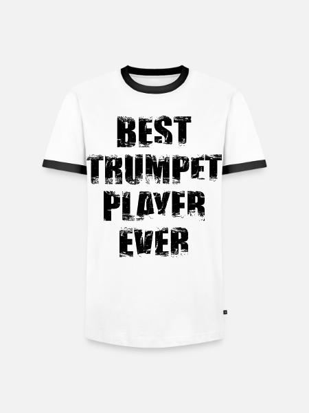 Bester Trompeter - Männer Kontrast-T-Shirt - Weiß/Schwarz