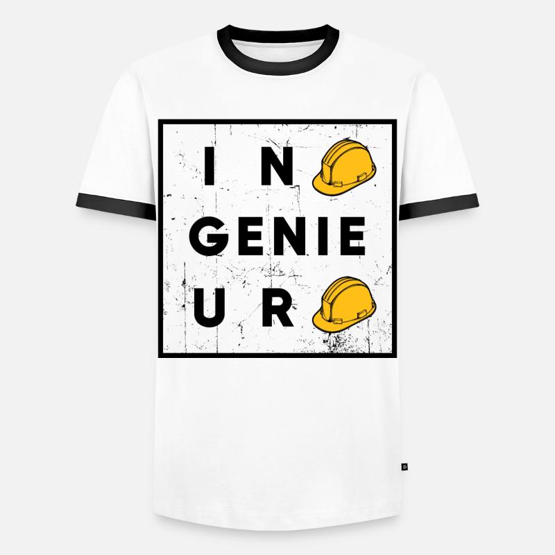 Ingenieur Spruch Vorgesetzter Arbeiter Beruf - Männer Kontrast-T-Shirt - Weiß/Schwarz