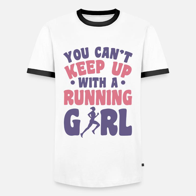 Runner - Men's Ringer Shirt - white/black