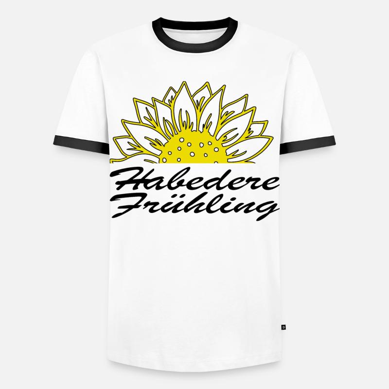 Habedere Spring - Hello Spring - Men's Ringer Shirt - white/black