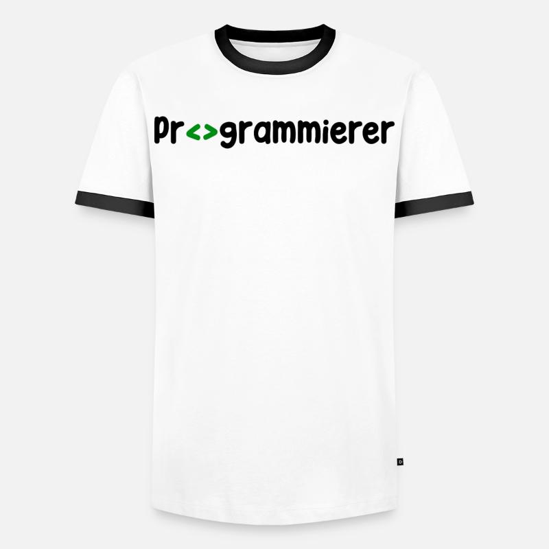 Programmierer Developer Webentwickler Skripting - Männer Kontrast-T-Shirt - Weiß/Schwarz