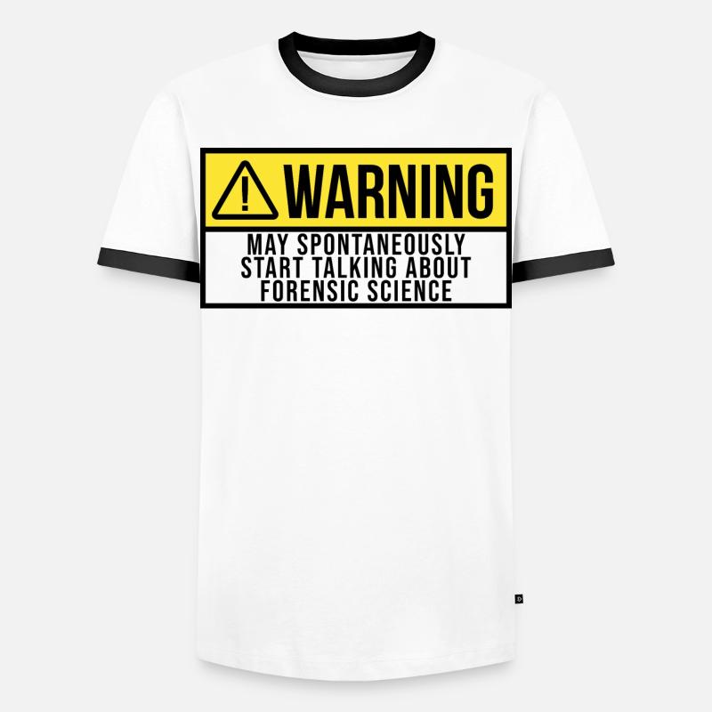 Forensic Science - Men's Ringer Shirt - white/black