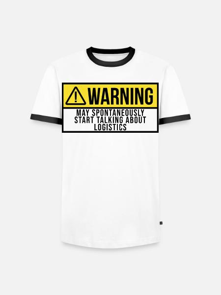 Logistics - Men's Ringer Shirt - white/black