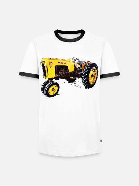MINNEAPOLIS Tractor 4 STAR - Men's Ringer Shirt - white/black