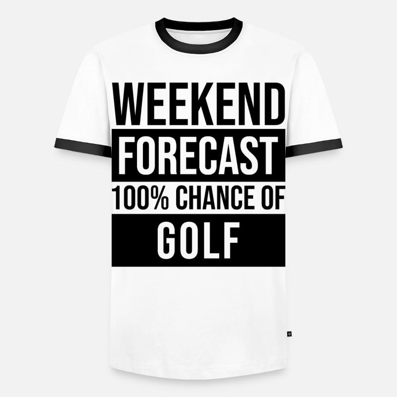 Golf - Men's Ringer Shirt - white/black