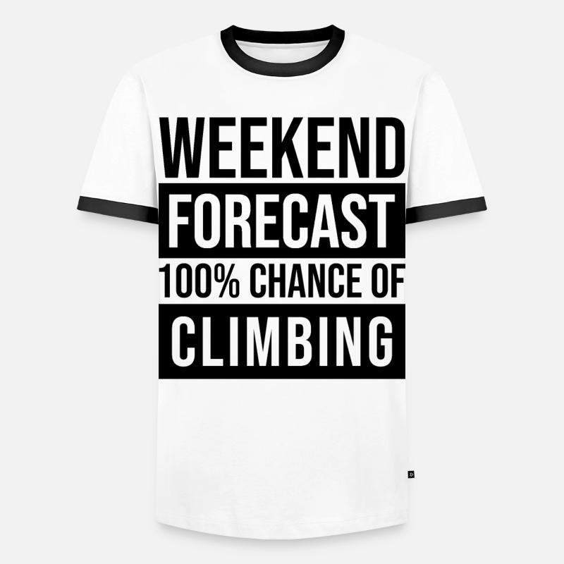 Climber - Men's Ringer Shirt - white/black