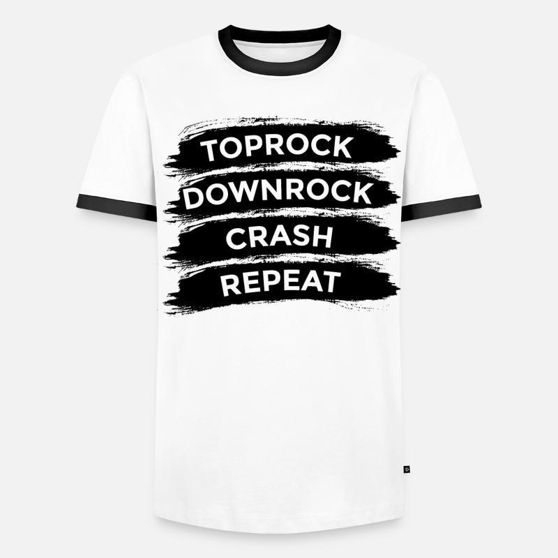 Breakdancer Spruch - Männer Kontrast-T-Shirt - Weiß/Schwarz