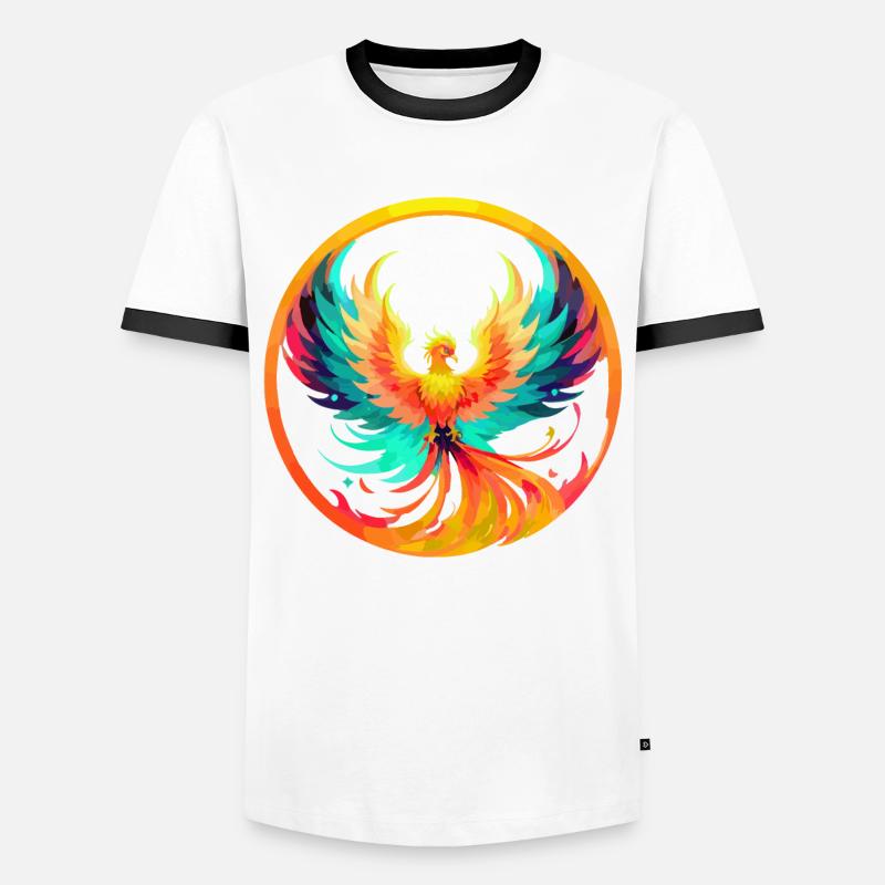Phoenix Phönix - Men's Ringer Shirt - white/black