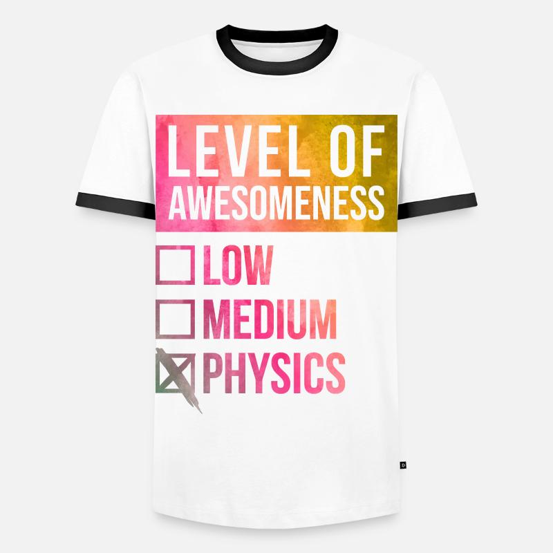 Physics - Men's Ringer Shirt - white/black