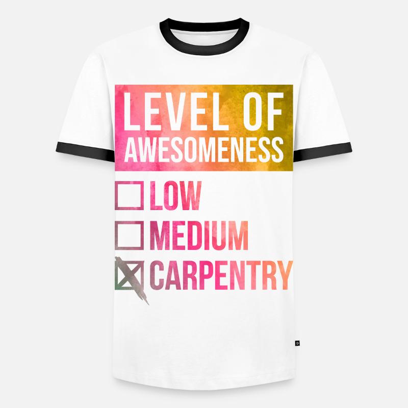 Carpenter - Men's Ringer Shirt - white/black