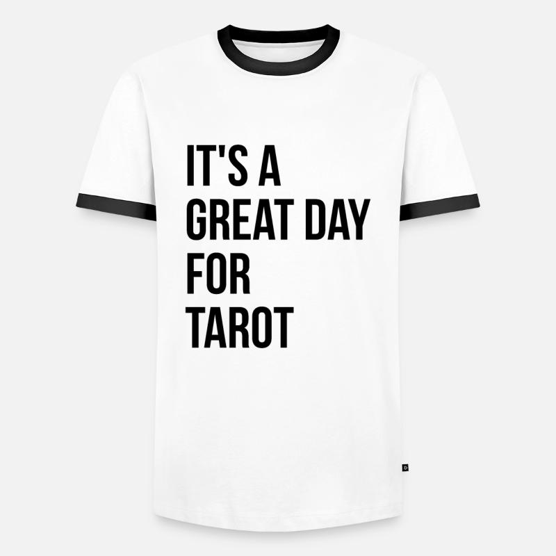 Tarot - Men's Ringer Shirt - white/black