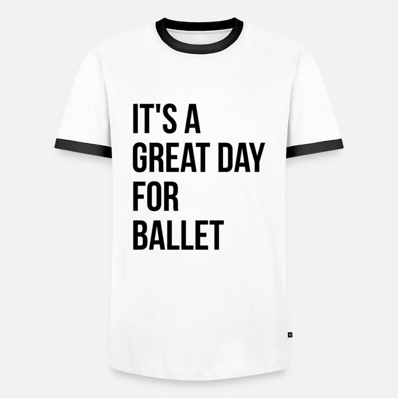 Ballet - Men's Ringer Shirt - white/black