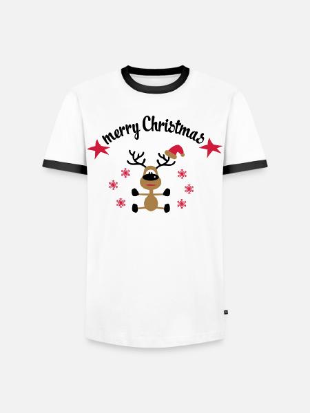 Shirts for Christmas - Men's Ringer Shirt - white/black