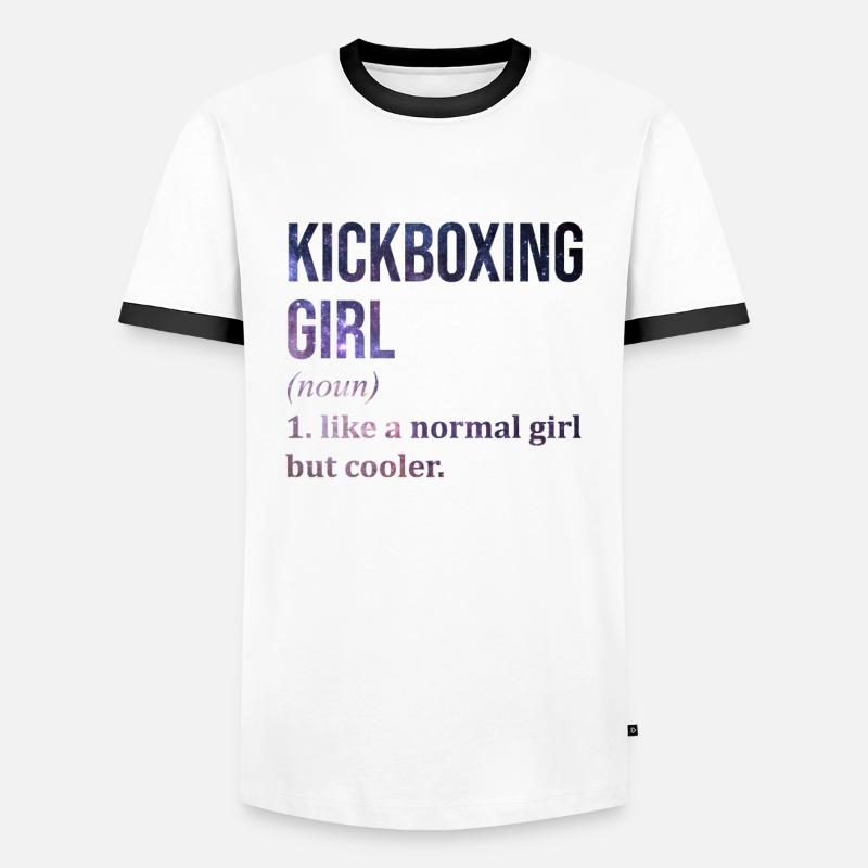 Kickboxing - Men's Ringer Shirt - white/black