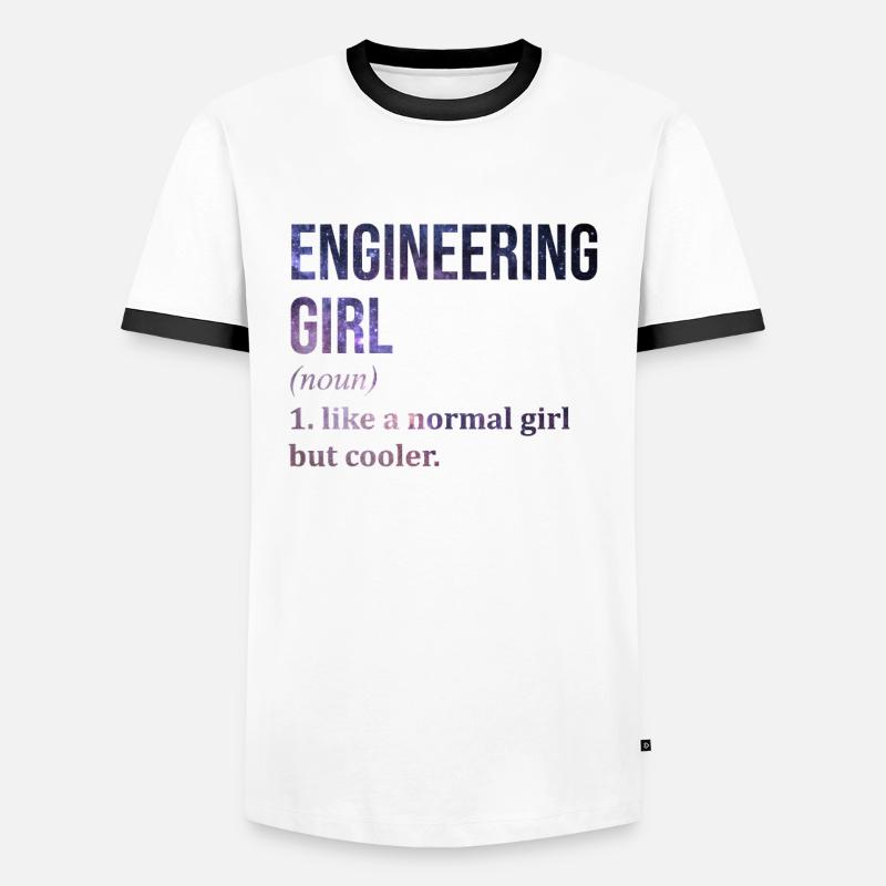 Engineer - Men's Ringer Shirt - white/black