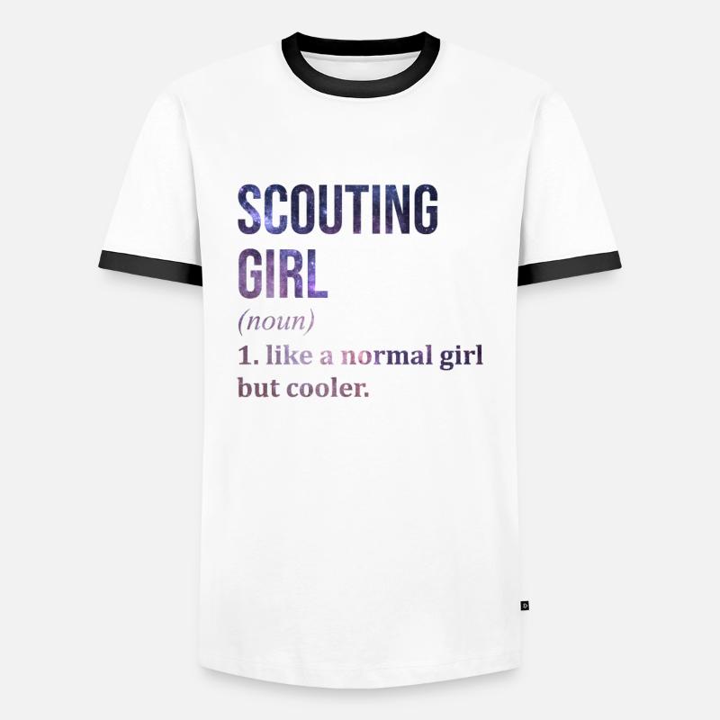 Scout - Men's Ringer Shirt - white/black