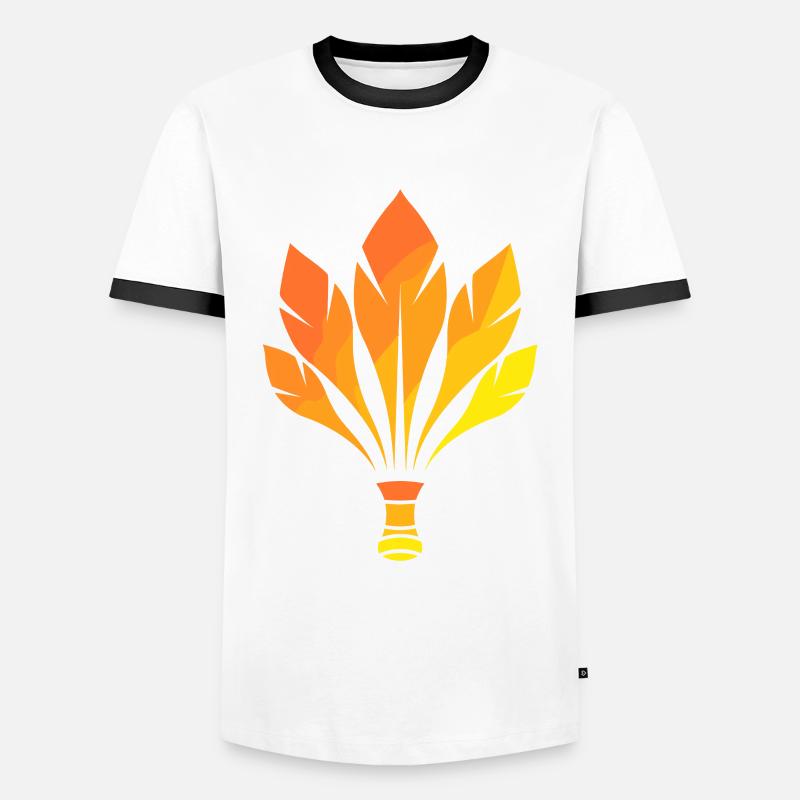 Badminton - Men's Ringer Shirt - white/black