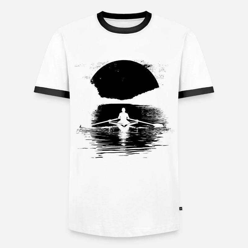 Row - Men's Ringer Shirt - white/black