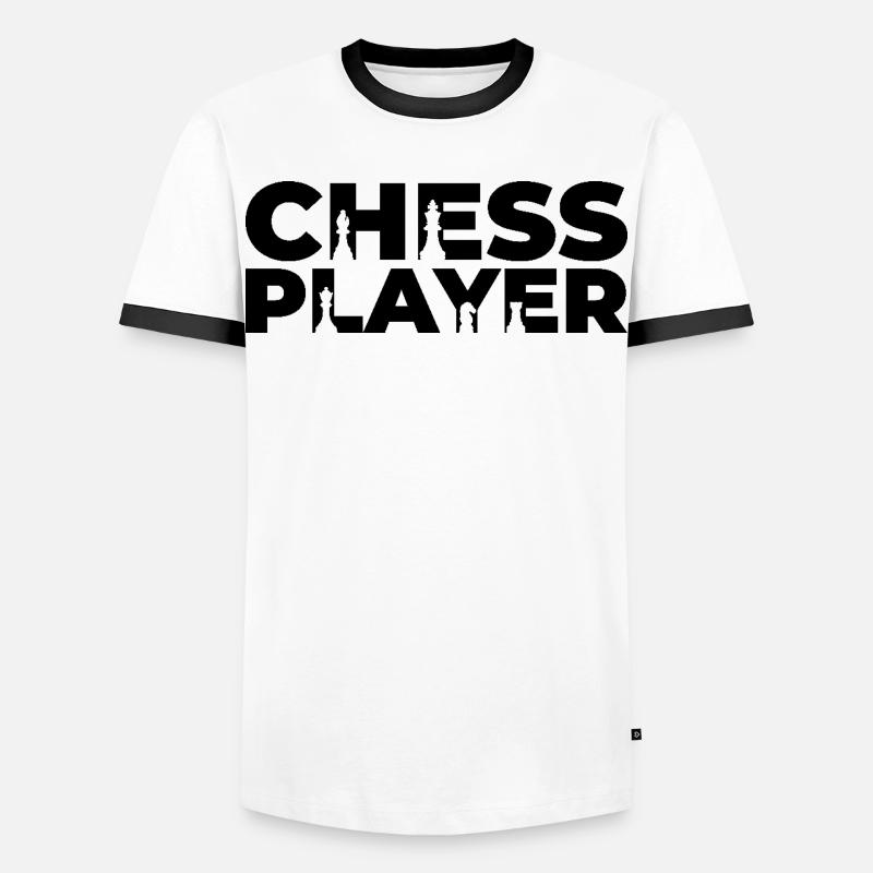 Chess player - Men's Ringer Shirt - white/black