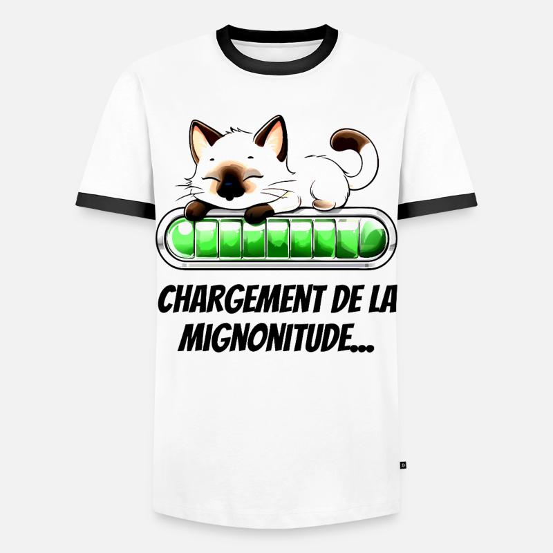 Loading Cuteness - Adorable Cat - Men's Ringer Shirt - white/black
