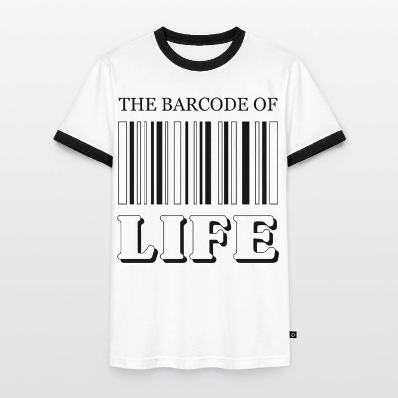 Le code-barres de la vie / Der Strichcode des Lebens T-shirt contrasté Homme