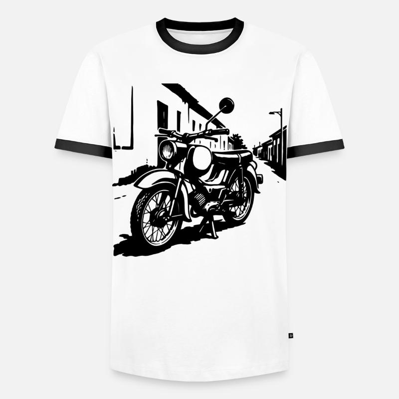 Two-stroke legend Oststyle - Men's Ringer Shirt - white/black