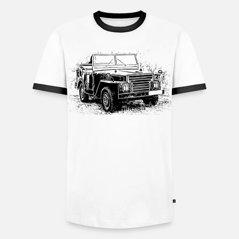 Eastern classics on wheels - Men's Ringer Shirt - white/black