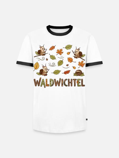 Forest gnome - Men's Ringer Shirt - white/black