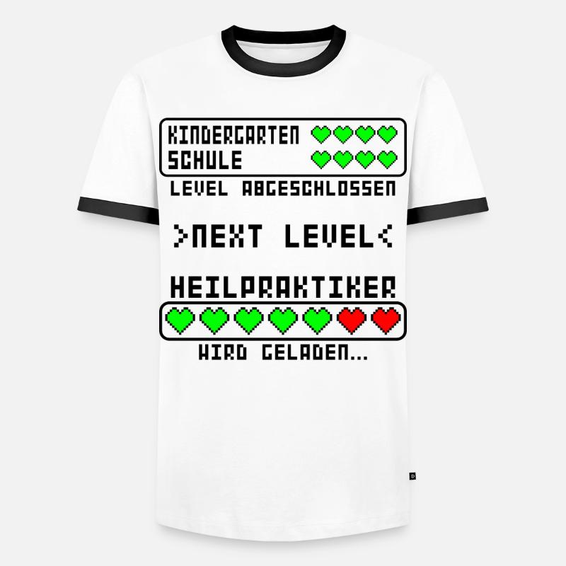 Aspiring naturopath in training Start - Men's Ringer Shirt - white/black
