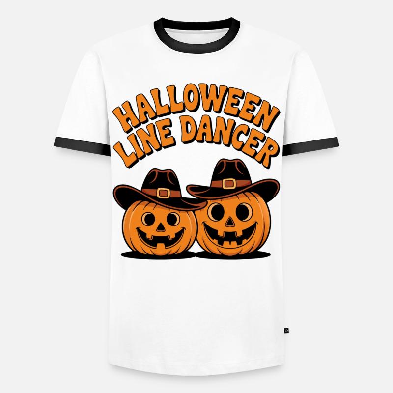 Halloween Line Dancer - Men's Ringer Shirt - white/black