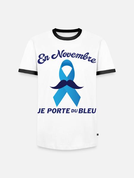 Prostate Cancer Awareness Month - Men's Ringer Shirt - white/black