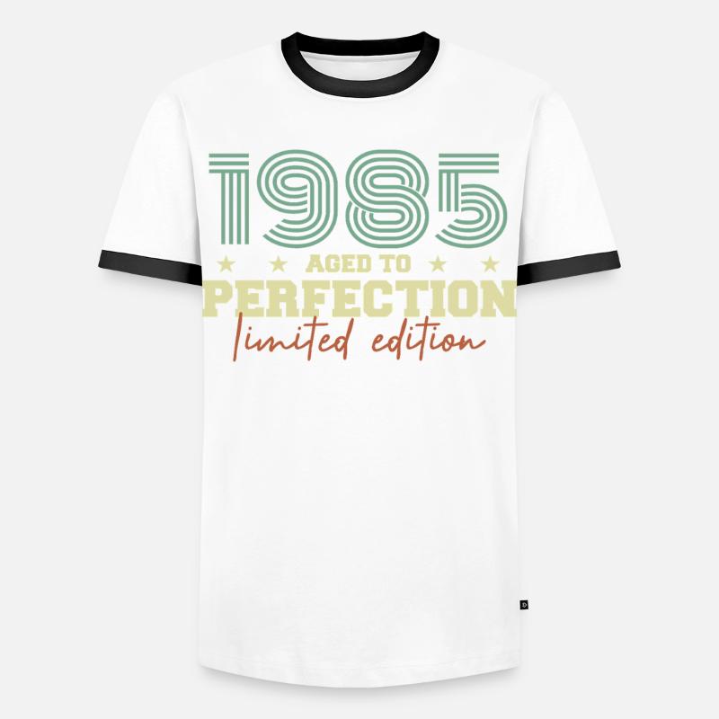 1985 - Men's Ringer Shirt - white/black