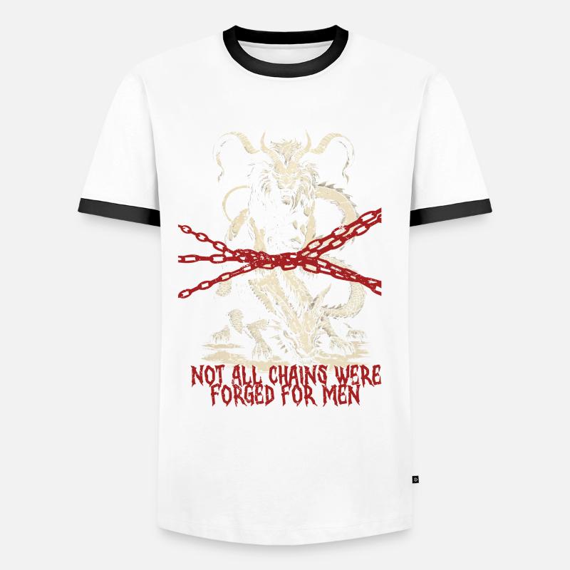 Chimera Creature Mythological Creatures - Men's Ringer Shirt - white/black