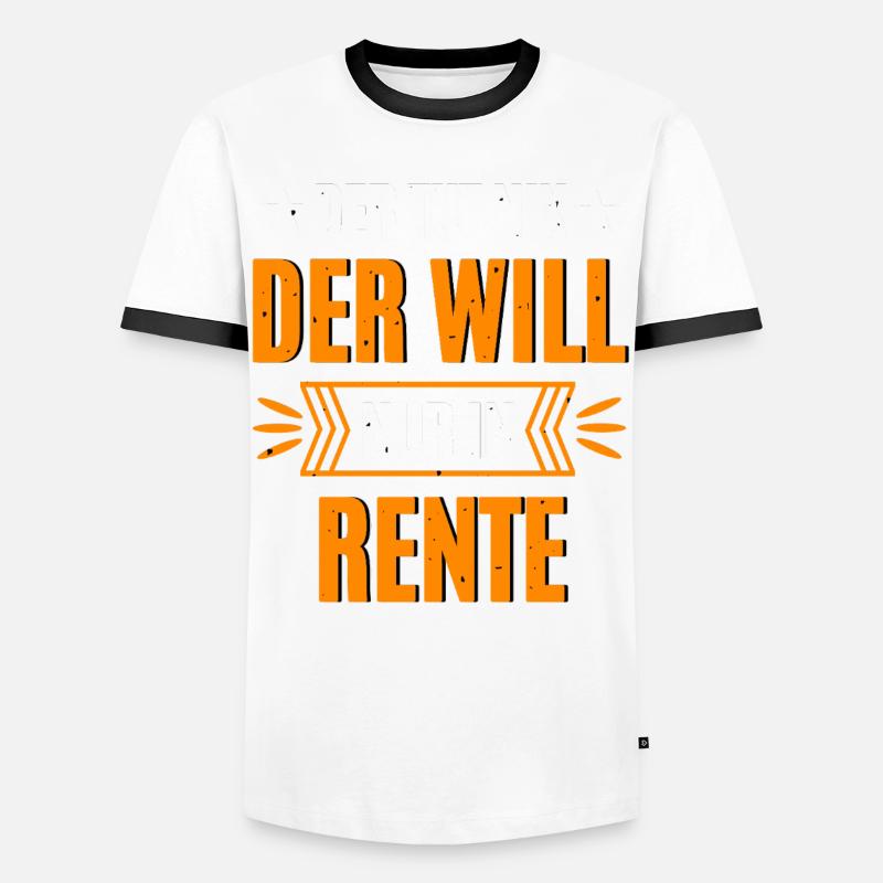 Pyro Retired - Men's Ringer Shirt - white/black