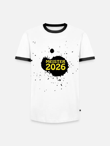 Champion 2026 Championship - Men's Ringer Shirt - white/black