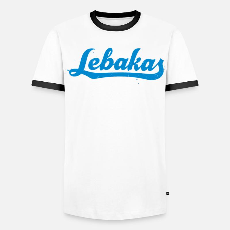 Milling Lebakas - Men's Ringer Shirt - white/black