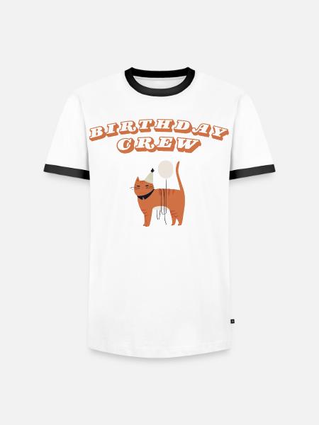 Birthday Crew - Men's Ringer Shirt - white/black
