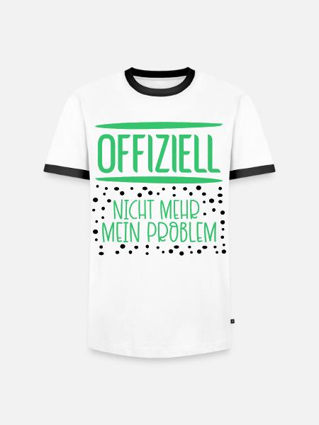 Verantwortung Probleme - Männer Kontrast-T-Shirt - Weiß/Schwarz