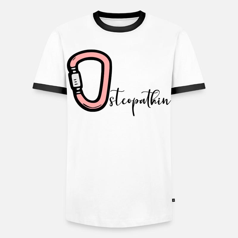 Osteopathy Osteopath - Men's Ringer Shirt - white/black
