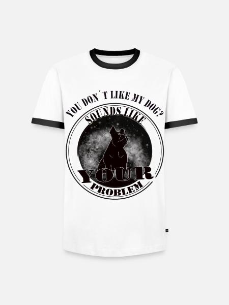 Sounds like your Problem - Hubndebesitzer-Doglover - Men's Ringer Shirt - white/black