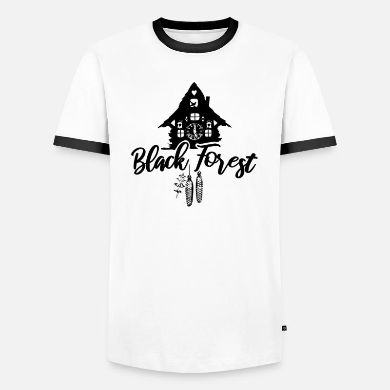 Black Forest - Men's Ringer Shirt - white/black