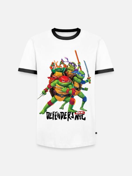 TMNT Mutant Mayhem All Turtles - Men's Ringer Shirt - white/black