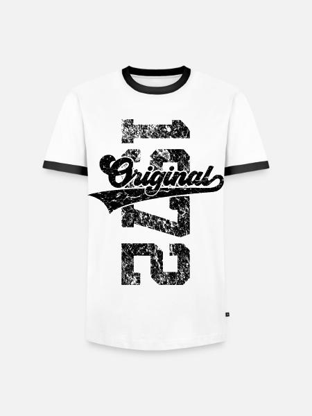 54E ANNIVERSAIRE ORIGINAL 1972 - T-shirt contrasté Homme - blanc/noir
