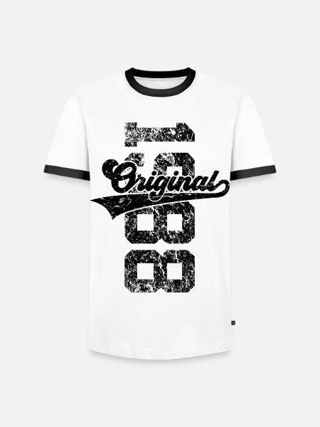38TH BIRTHDAY ORIGINAL 1988 - Men's Ringer Shirt - white/black