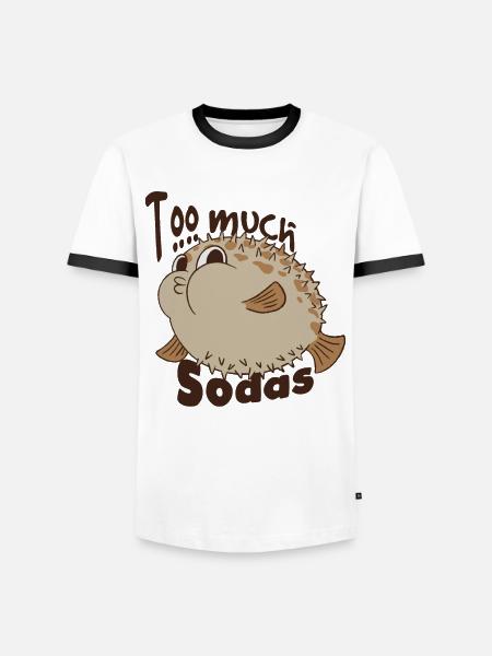 Soda Addict - Männer Kontrast-T-Shirt - Weiß/Schwarz